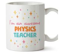 MUGFFINS Physics Teacher Woman Mug - in English - I'm Awesome! - Funny Gift for Colleagues - Ceramic 11oz Mug