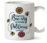 MUGFFINS Politician Mug - in English - Thanks for Beeing Amazing - Funny Gift for Colleagues - Ceramic 11oz Mug
