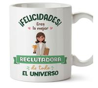 MUGFFINS Recruiter Woman Mug - in Spanish - Mejor Universo Trofeo - Funny Gift for Colleagues - Ceramic 11oz Mug