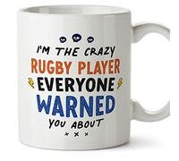MUGFFINS Rugby Player Mug - in English - Everyone Warned You About - Funny Gift for Colleagues - Ceramic 11oz Mug