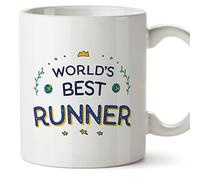 MUGFFINS Runner Mug - in English - World's Best - Funny Gift for Colleagues - Ceramic 11oz Mug
