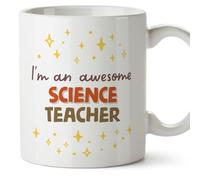 MUGFFINS Science Teacher Man Mug - in English - I'm Awesome! - Funny Gift for Colleagues - Ceramic 11oz Mug