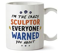 MUGFFINS Sculptor Man Mug - in English - Everyone Warned You About - Funny Gift for Colleagues - Ceramic 11oz Mug