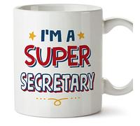 MUGFFINS Secretary Mug - in English - I'm Super - Funny Gift for Colleagues - Ceramic 11oz Mug