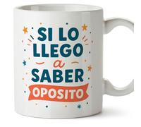 MUGFFINS self Employed Mug with Quote Si lo llego a Saber oposito in Spanish | self Employed Gift Funny Freelance Gift | 330 Ml 11 oz | Autónomos v1