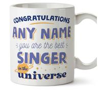 MUGFFINS Singer Mug - in English - Best in The Universe - Funny Gift for Colleagues - Ceramic 11oz Mug