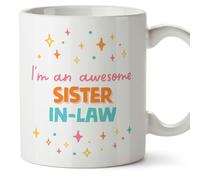 MUGFFINS Sister in Law Mug - in English - I'm Awesome! - Funny Gift - Ceramic 11oz Mug