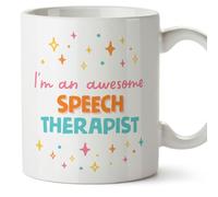 MUGFFINS Speech Therapist Woman Mug - in English - I'm Awesome! - Funny Gift for Colleagues - Ceramic 11oz Mug