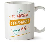 MUGFFINS Student Man Mug - in Spanish - Eres el Mejor sigue así! - Funny Gift for Colleagues - Ceramic 11oz Mug