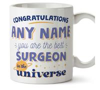 MUGFFINS Surgeon Mug - in English - Best in The Universe - Funny Gift for Colleagues - Ceramic 11oz Mug