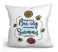 MUGFFINS SWIMMER Cushion Padding included - in English - Thanks For Beeing Amazing - Funny gift - Pillow: cover and filling 15.7x15.7 inches
