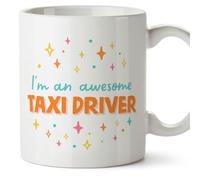 MUGFFINS Taxi Driver Woman Mug - in English - I'm Awesome! - Funny Gift for Colleagues - Ceramic 11oz Mug
