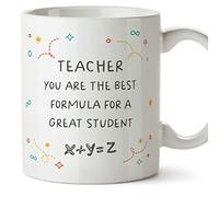 MUGFFINS Teacher Mug - in English - Best Formula Great Student - Funny Gift for Colleagues - Ceramic 11oz Mug