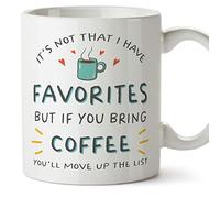 MUGFFINS Teacher Mug - in English - Bring Coffee Favorites - Funny Gift for Colleagues - Ceramic 11oz Mug