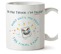 MUGFFINS Teacher Mug - in English - Do You Think I'm Tough - Funny Gift for Colleagues - Ceramic 11oz Mug