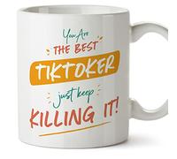 MUGFFINS TIKTOKER Woman Mug - in English - You are The Best Keep Killing it - Funny Gift for Colleagues - Ceramic 11oz Mug