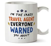 MUGFFINS Travel Agent Mug - in English - Everyone Warned You About - Funny Gift for Colleagues - Ceramic 11oz Mug