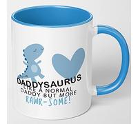 Mugged Off Daddy Gifts Daddysaurus Mug Present from Son or Daughter First Fathers Day Birthday Daddy Christmas Presents Gift