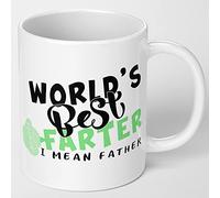 Mugged Off Funny Christmas Dad Gifts Coffee Mug with “Oops I Meant Father” Fun Father Mug from Daughter or Son