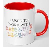 Mugged Off Funny Leaving Gifts for Colleagues & Friends New Job 11oz Red Mug