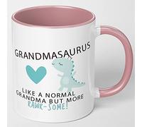 Mugged Off Grandma Gift Grandmasaurus Mug Cup Cups Xmas Birthday Christmas Tea Coffee Mugs Gifts Grandma Mug 11oz Ceramic