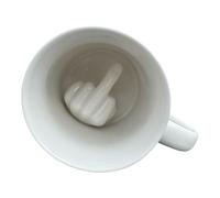 Mugged off mugs - Funny Middle Finger Mug 11oz | Hilarious Novelty Mug, Cool Ceramic Coffee Cup, Great Funny Gift for Men & Women - White'.