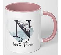 Mugged Off Nan Gifts 11oz Mug Pink Mug for Best Nan Ever