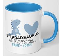 Mugged Off Stepdadasaurus Gifts 11oz Mug Stepdad Birthday Cup Step Dad Fathers Day Christmas