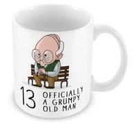 MUGGZ 13th Birthday Gift for Grumpy Old Man - Mug - Giftset - Made in The UK