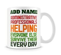 MUGGZ Admin Mug Personalised Gift - Administrative Professionals Helping Everyone Survive Their Day