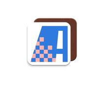 MUGGZ - Alphabet Initial Letter A - Coaster with Monogram - Each Letter A Unique Individual Design