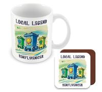 MUGGZ - Binfluencer, Your Neighbourhood Bin Hero - Mug & Coaster - Local Legend