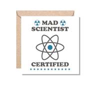 MUGGZ Card Gift for Scientist - Mad Scientist Certified - Giftset - Made in The UK