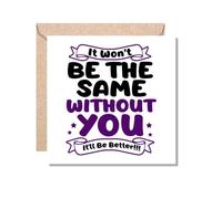 MUGGZ Card Leaving Gift for Work Colleagues It Won't Be The Same Without You. It'll Be Better - Giftset - Made in The UK