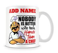 MUGGZ Chef Mug Personalised Gift - Nobody is Better with Their Hands Than A Chef
