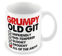 MUGGZ Funny Gift Mug for Old People - Grumpy Old Git - Custom Funny Coffee Mug - Unique Gift for Friends & Family