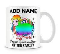 MUGGZ Gay Mug Personalised Gift - I'm The Rainbow Sheep of The Family