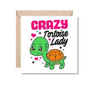 MUGGZ Gift Card for Tortoise Crazy Tortoise Lady - Giftset - Made in The UK