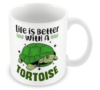 MUGGZ Gift Mug for Tortoise - Life is Better with A Tortoise - Custom Funny Coffee Mug - Unique Gift for Friends & Family