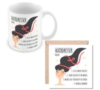 MUGGZ Hairdresser Mug & Card - Gift for Hair Stylists - Giftset - Made in The UK