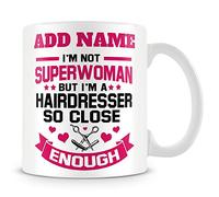 MUGGZ Hairdresser Mug Personalised Gift - I'm Not Superwoman But I'm A Hairdresser