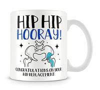 MUGGZ Hip Mug Gift - Hip Replacement Congratulations!! Hurray!! - Custom Funny Coffee Mug - Unique Gift for Friends & Family