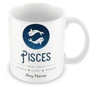 MUGGZ Horoscope Zodiac Star Sign Mug - Personalised - Pisces (February 19 - March 20