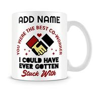 MUGGZ Leaving Work Mug Personalised Gift - You were The Best Co-Worker I Could Have Ever Gotten Stuck with