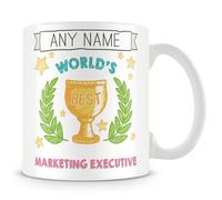 MUGGZ Marketing Executive Mug - Worlds Best Personalised Cup Gift - Customise with Name