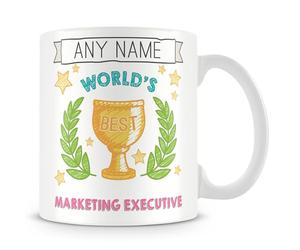 MUGGZ Marketing Executive Mug - Worlds Best Personalised Cup Gift - Customise with Name