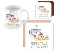 MUGGZ Midwife Mug, Card & Coaster - Maternity Nurse Gift - Giftset - Made in The UK