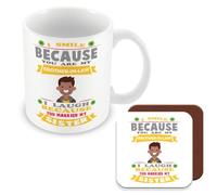 MUGGZ Mug & Coaster Gift for Brother-in-Law - Giftset - Made in The UK
