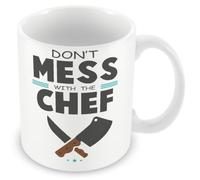 MUGGZ Mug Gift for Cook/Chef - Don't Mess with The Chef - Custom Funny Coffee Mug - Unique Gift for Friends & Family