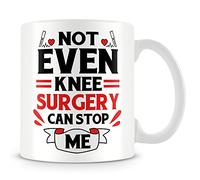 MUGGZ Mug Gift for Knee Replacement Surgery - Not Even Knee Surgery Can Stop Me - Custom Funny Coffee Mug - Unique Gift for Friends & Family